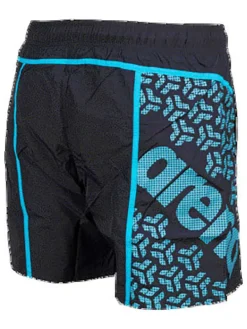 Badeshorts in Dunkelblau/ Türkis
