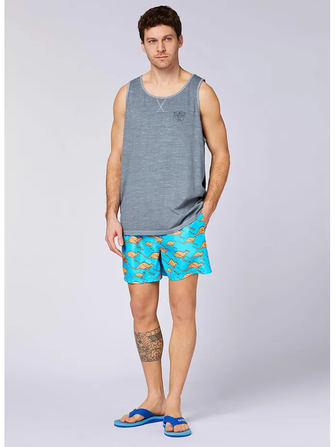 Badeshorts in Hellblau