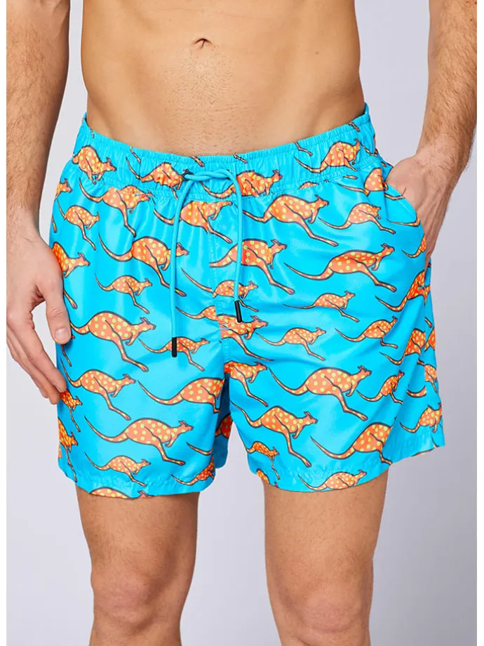 Badeshorts in Hellblau