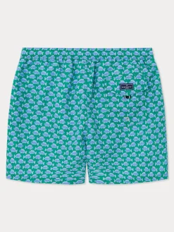 Badeshorts in Türkis/ Blau
