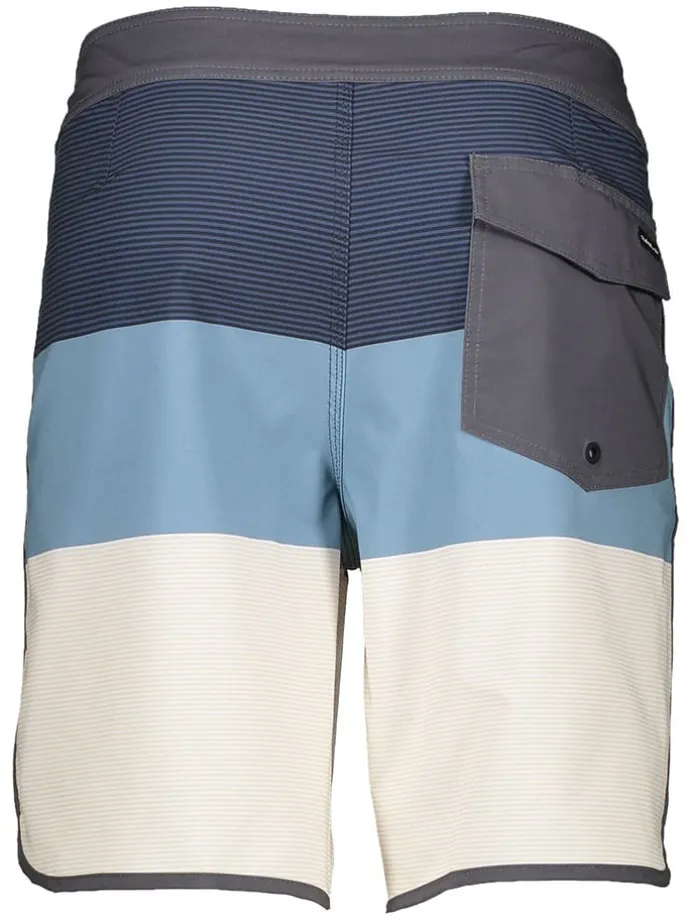 Badeshorts in Weiß/ Hellblau/ Dunkelblau