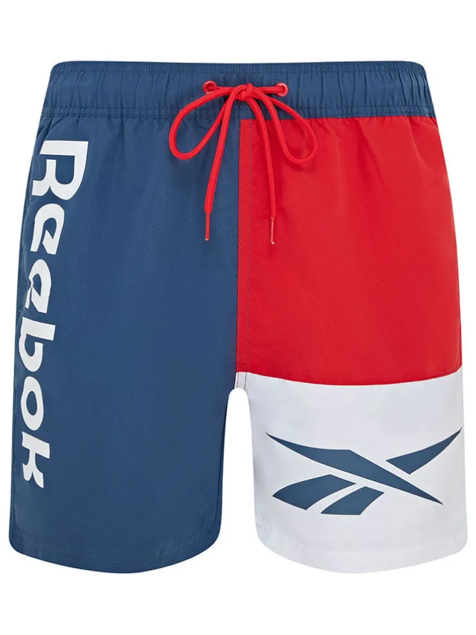 Badeshorts "Roscoe" in Dunkelblau/ Rot/ Weiß