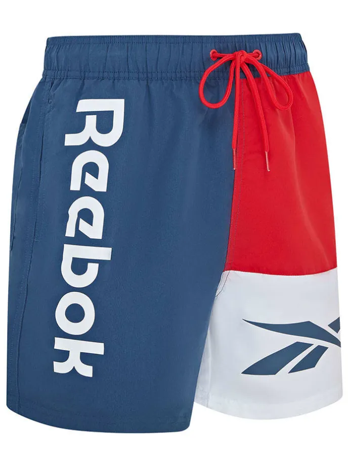 Badeshorts "Roscoe" in Dunkelblau/ Rot/ Weiß