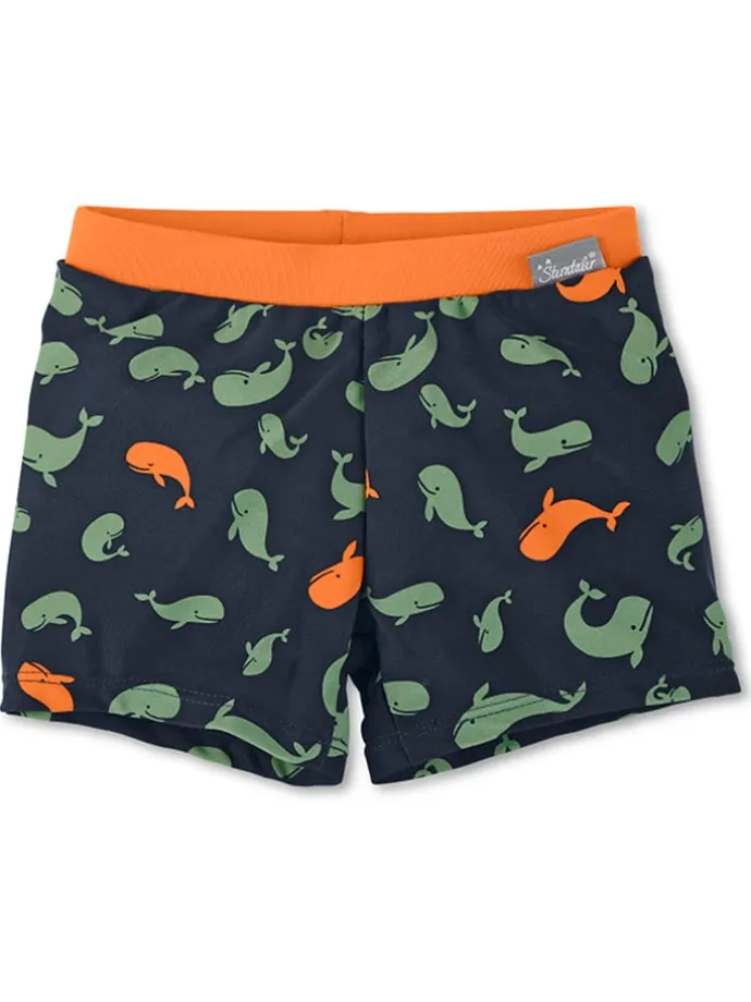 Badeshorts "Wal" in Dunkelblau