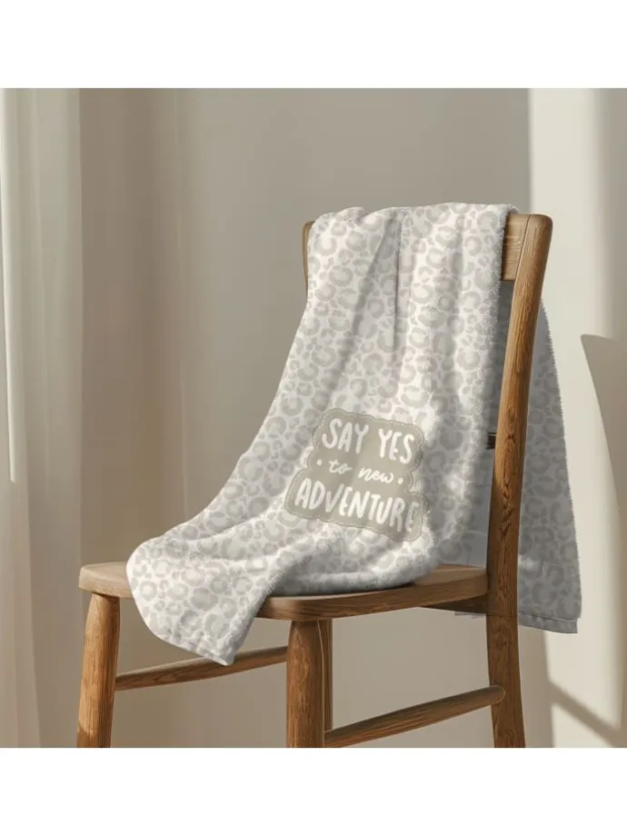 Badetuch / Strandtuch "Leopard" 70x140 cm in Beige