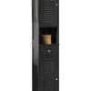 Badezimmer-Hochschrank in Drunkelgrau - (B)32 x (H)170 x (T)30cm