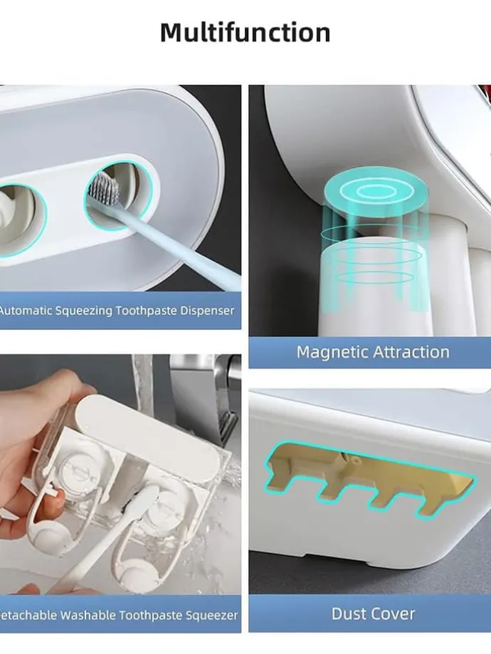 Badezimmer-Organizer in Weiß - (B)34,5 cm - (B)34,5 cm