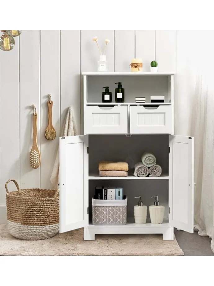 Badezimmerschrank in Weiß
