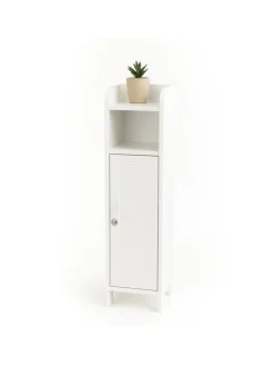 Badezimmerschrank in Weiß - (B)18 x (H)80 x (T)20 cm
