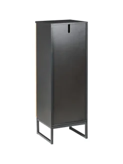 Badezimmerschrank MISCANTI in Braun/Schwarz - (W) 30 x (H) 90 x (L) 30 cm