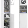 Badezimmerschrank schmal in Weiß