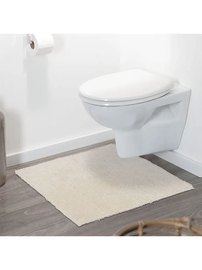 Badvorleger in Creme - (L)60 x (B)60 cm