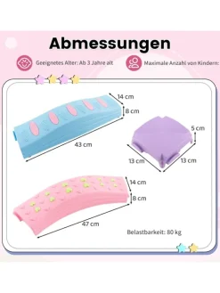 Balancierbalken 20 stk. Set in Rosa