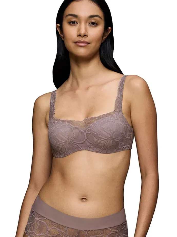 Balconette-BH in Taupe