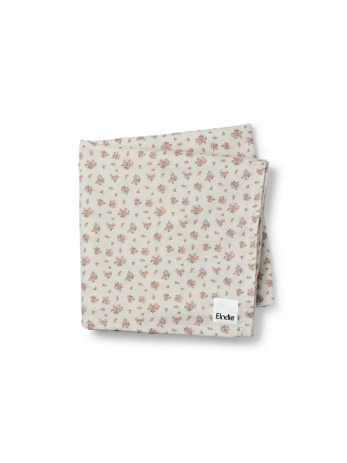 Bambus Musselin Decke - Autumn Rose in Bunt 80 x 80