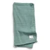 Bambus Musselin Decke - Mineral Green in Grün 80 x 80