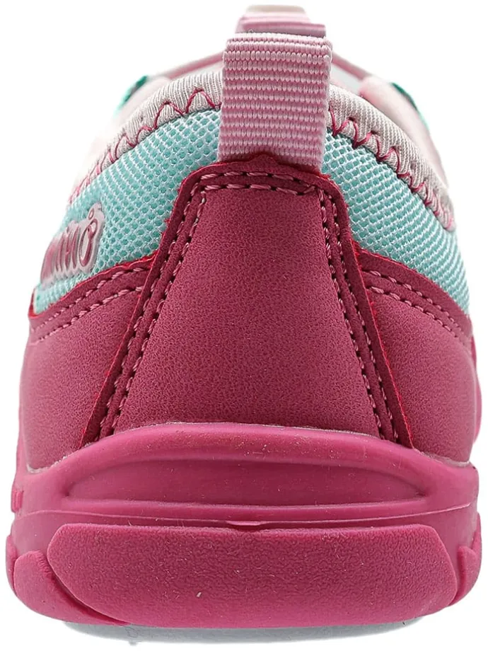 Barfuß-Halbsandalen in Pink/ Türkis
