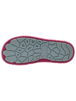 Barfuß-Halbsandalen in Pink/ Türkis