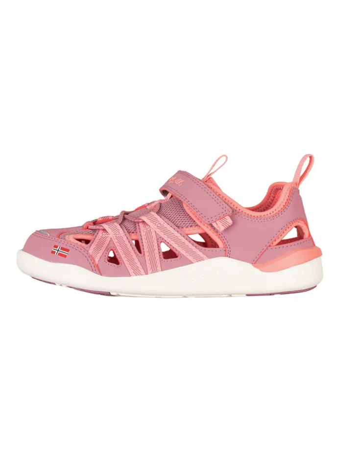 Barfuß-Halbsandalen "Saltfjord" in Rosa/ Orange