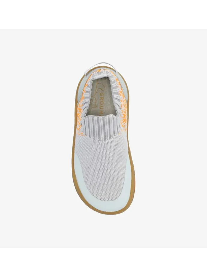 Barfußschuhe "Nara" in Grau/ Weiß