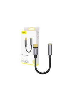 Baseus L54 Audio Adapter USB-C + Miniklinke 3,5mm (Schwarz+Grau)