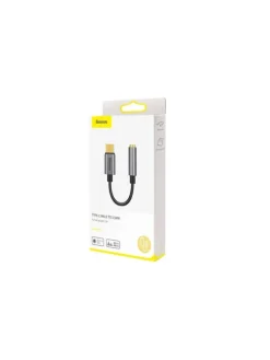 Baseus L54 Audio Adapter USB-C + Miniklinke 3,5mm (Schwarz+Grau)