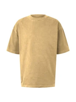 Basic Shirt OVERSIZED GARMENTDYE T-SHIRT in Braun