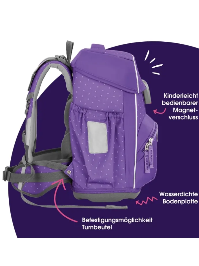 BASIS „Purple Konfetti“, 7-teilig, lila in Purple Konfetti