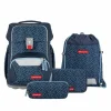 BASIS Schulranzen-Set Blue Lines 4-tlg. in blau