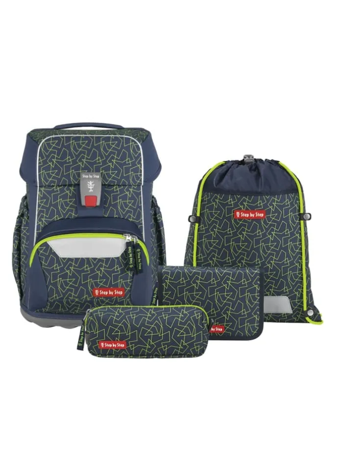 BASIS, 4-teilig in Green Geometrics