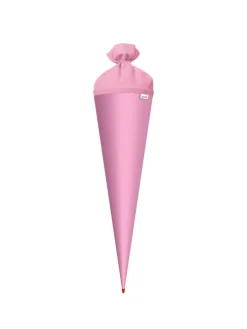 Bastel-Schultüte groß rosa 70 cm, Filzverschluss rosa in Rosa
