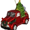 Baumschmuck "Gift Delivery" in Rot/ Grün - (H)14,6 cm