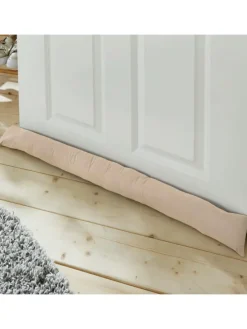 Baumwolle Zugluftstopper 6er-Pack in beige