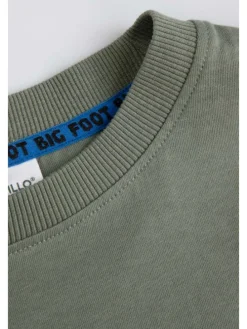 Baumwoll-T-Shirt mit kurzen Ärmeln in grün