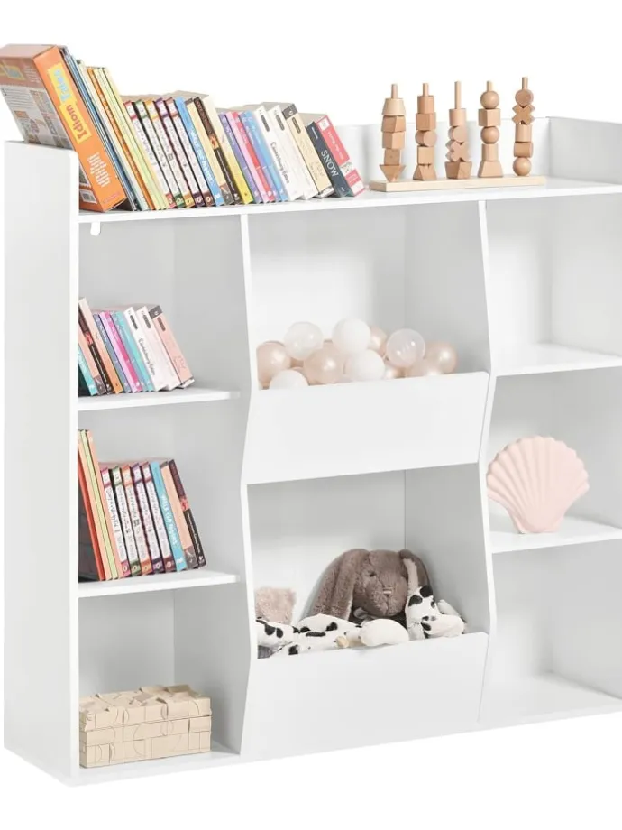 Bücherregal in Weiß - (B)106 x (H)104 x (T)30cm