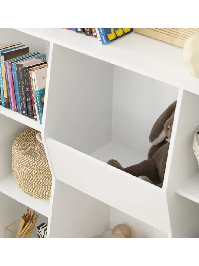 Bücherregal in Weiß - (B)106 x (H)104 x (T)30cm