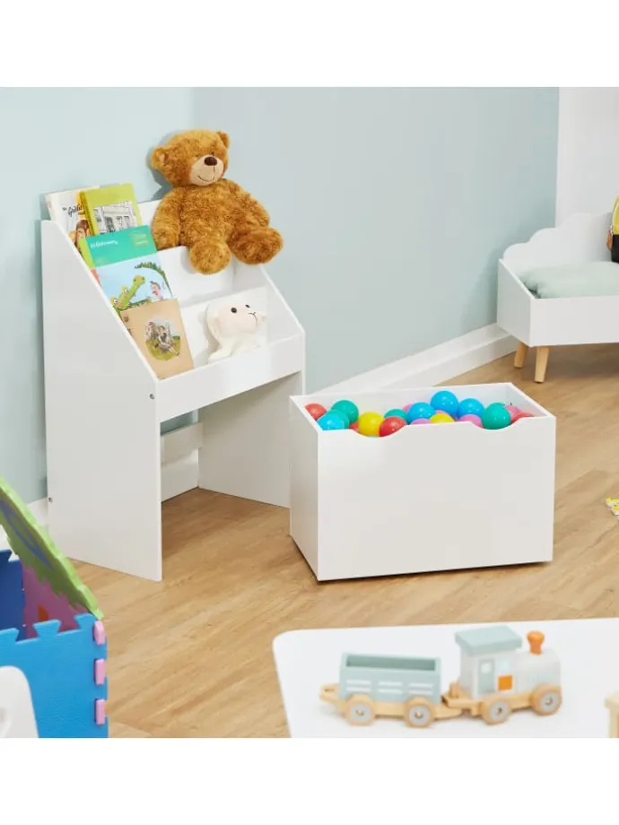 Bücherregal Kinder in Weiß - (B)50,5 x (H)69,5 x (T)28 cm