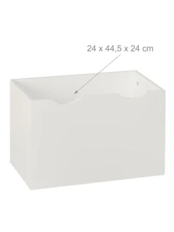 Bücherregal Kinder in Weiß - (B)50,5 x (H)69,5 x (T)28 cm
