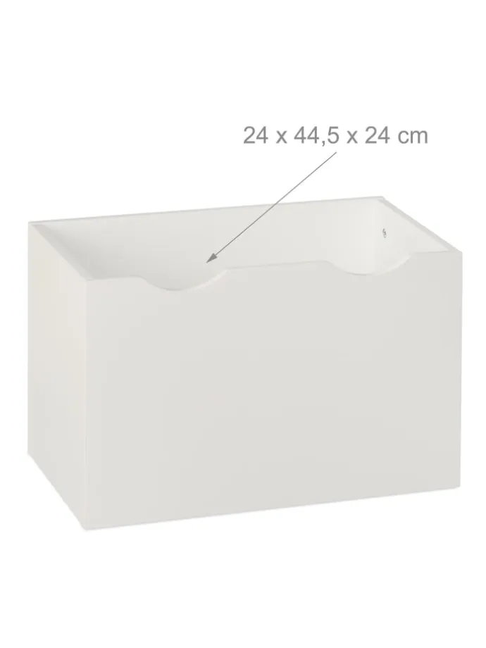 Bücherregal Kinder in Weiß - (B)50,5 x (H)69,5 x (T)28 cm