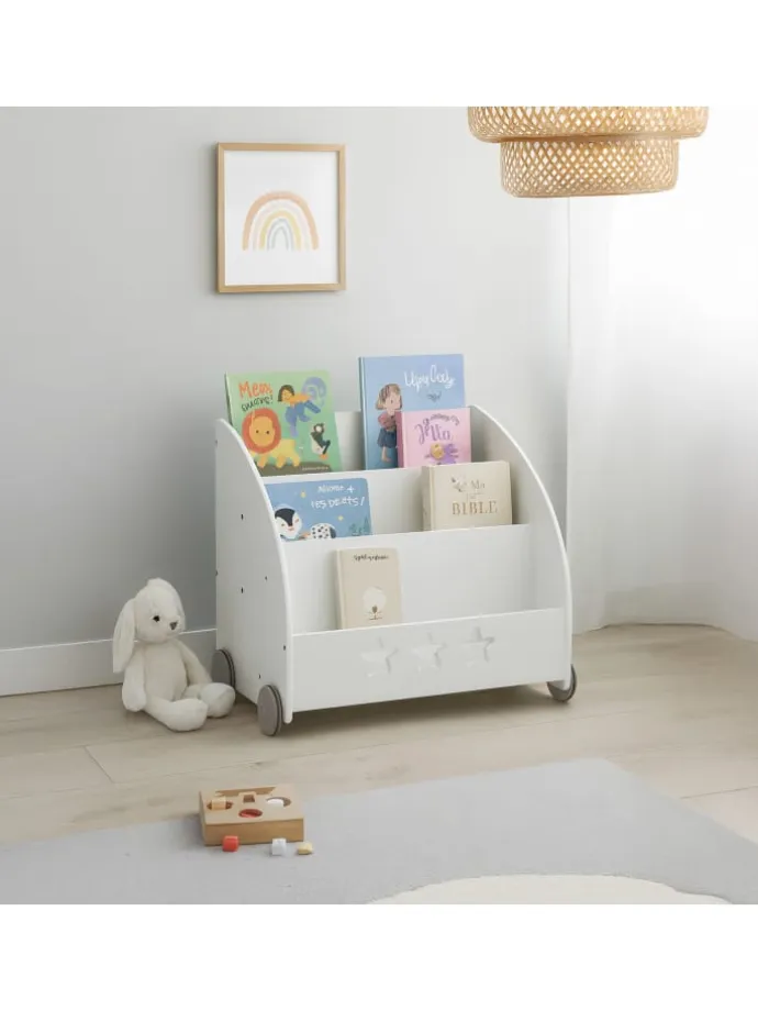 Bücherregal Kinder in Weiß - (B) 62 x (H) 57 x (T) 42 cm