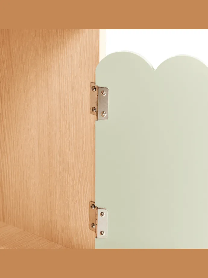 Bücherregal LACKEY in Braun/Grün - (W) 60 x (H) 105 x (L) 30 cm