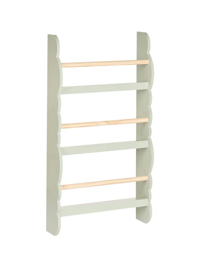 Bücherregal RIGOLET in Grün/Braun - (W) 43 x (H) 80 x (L) 14 cm