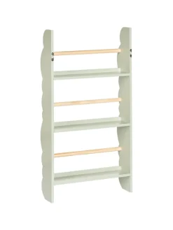 Bücherregal RIGOLET in Grün/Braun - (W) 43 x (H) 80 x (L) 14 cm