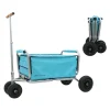 Beachtrekker LiFe faltbarer Bollerwagen + Bremse, klappb. Handwagen (Himmelblau)