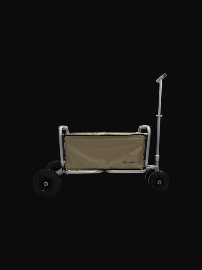 Beachtrekker LiFe faltbarer Bollerwagen + Bremse, klappbarer Handwagen (Beige)