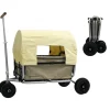 Beachtrekker LiFe faltbarer Bollerwagen (Beige) + Bremse + Sonnenverdeck