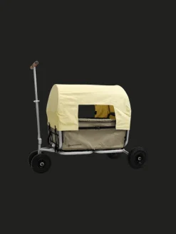 Beachtrekker LiFe faltbarer Bollerwagen (Himmelblau) + Bremse + Sonnenverdeck