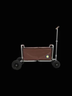 Beachtrekker LiFe faltbarer Bollerwagen + Bremse, klappbarer Handwagen (Braun)