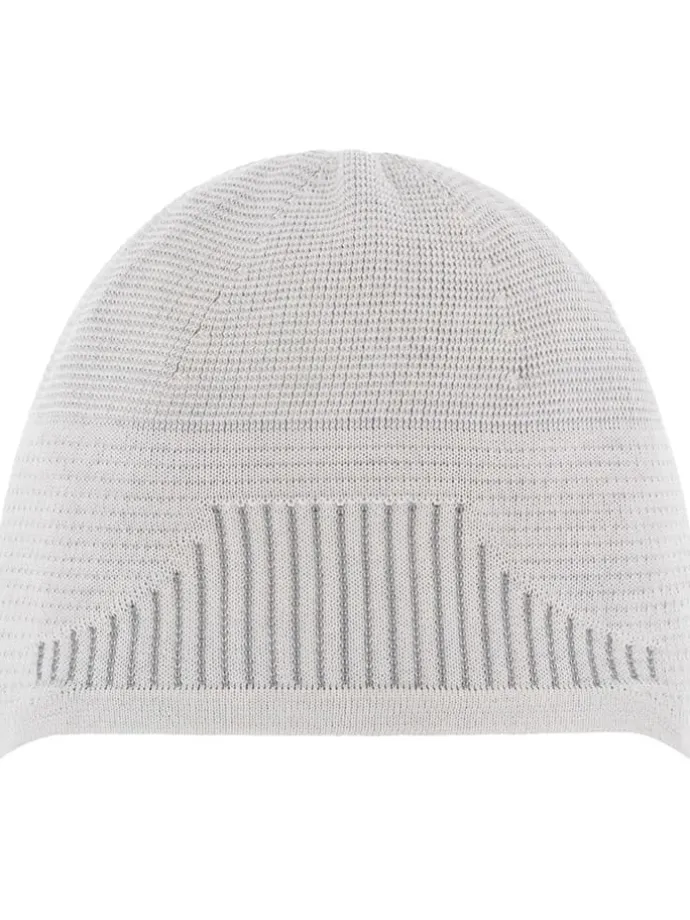 Beanie "Active" in Weiß/ Grau