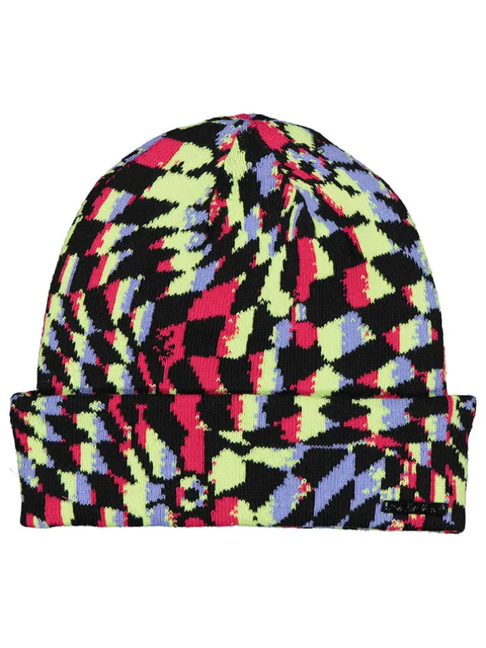 Beanie "Check Floral" in Bunt